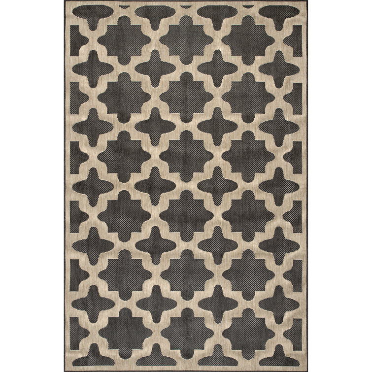 Winston Porter Busselton Geometric Indoor / Outdoor Area Rug in